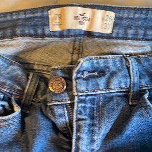 Hollister boot cut blue jeans 28 waist 33 length